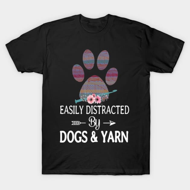 Dogs & Yarn T-Shirt by mokimiko